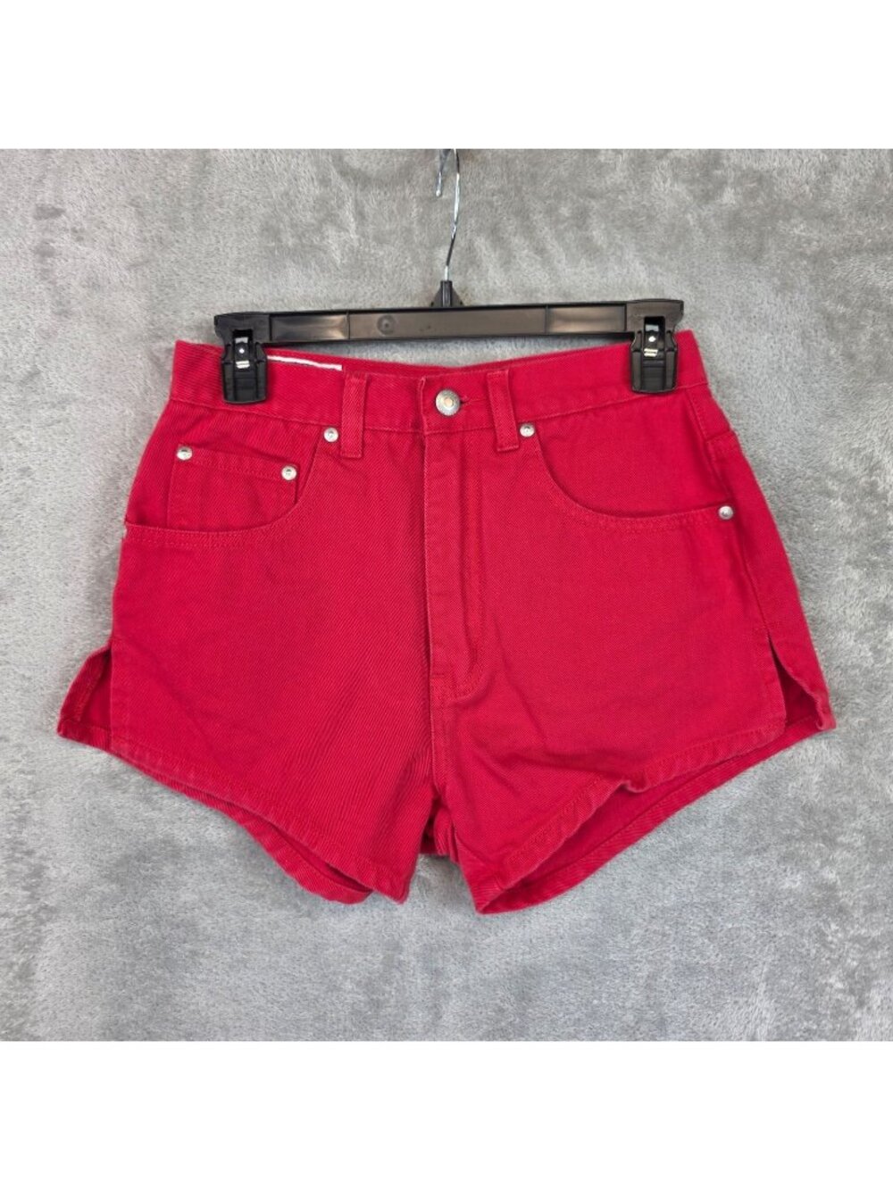 Vintage International Male Shorts Mens 30 Red Denim Chino Casual Summer 80s
